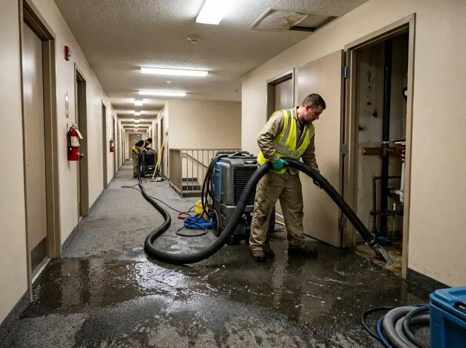 multi-unit-apartment-hallway-f-005 — frequently asked questions, Emergency Burst Pipe Water Extraction & Removal in Hemlock…